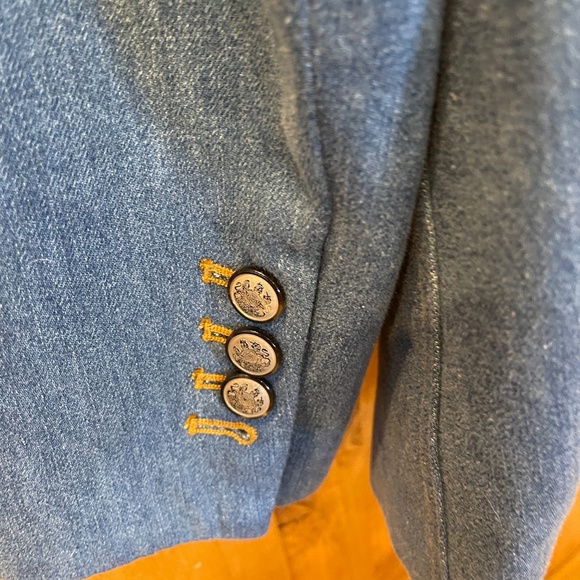 NEW! Veronica Beard Naira Denim Dickey Blazer, Jacket Size 0 - Picture 13 of 15